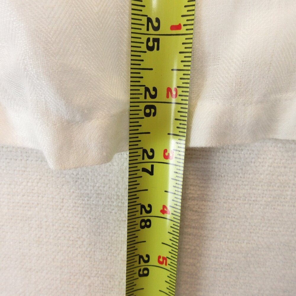 Lauren Ralph Lauren Linen 3/4 Sleeve Button Down Shirt Size XL White - Picture 9 of 11